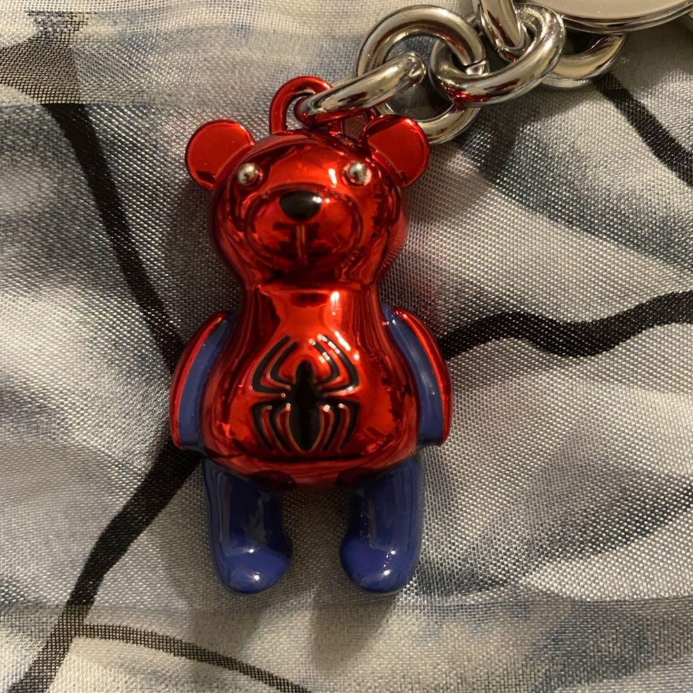 COACH Spider-Man bear keychain
